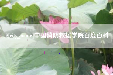 巴音郭楞中国消防救援学院百度百科