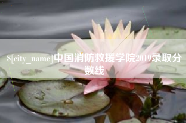 巴音郭楞中国消防救援学院2019录取分数线