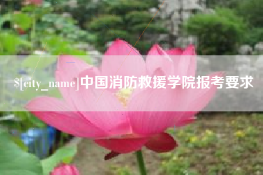 巴音郭楞中国消防救援学院报考要求