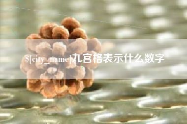 巴音郭楞九宫格表示什么数字