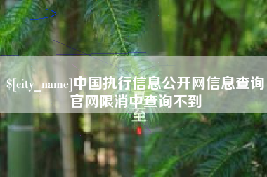 巴音郭楞中国执行信息公开网信息查询官网限消中查询不到