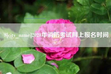 巴音郭楞2020年消防考试网上报名时间