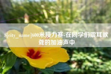 巴音郭楞600米接力赛-在同学们震耳欲聋的加油声中