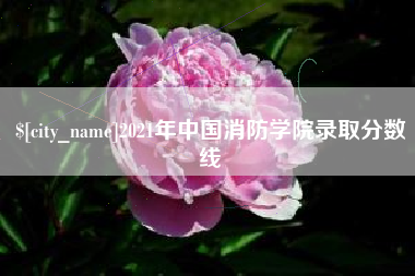 巴音郭楞2021年中国消防学院录取分数线