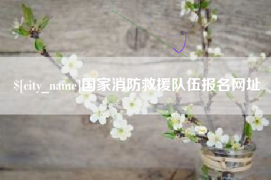 巴音郭楞国家消防救援队伍报名网址