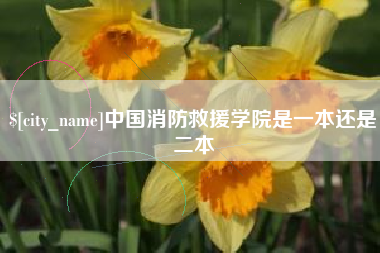 巴音郭楞中国消防救援学院是一本还是二本