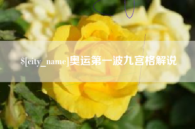 巴音郭楞奥运第一波九宫格解说