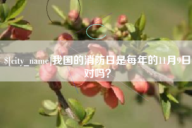 巴音郭楞我国的消防日是每年的11月9日对吗？