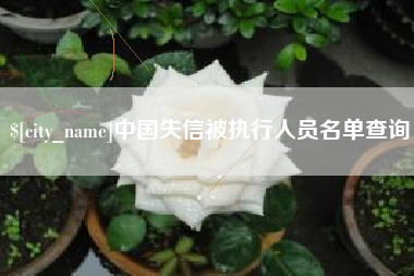 巴音郭楞中国失信被执行人员名单查询