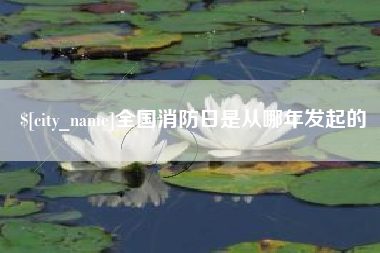 巴音郭楞全国消防日是从哪年发起的