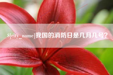 巴音郭楞我国的消防日是几月几号？