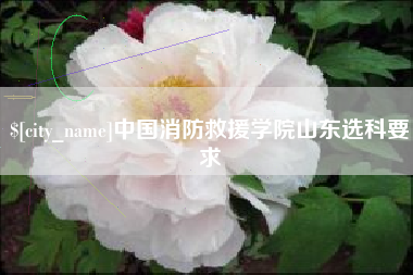 巴音郭楞中国消防救援学院山东选科要求