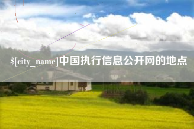 巴音郭楞中国执行信息公开网的地点