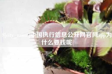巴音郭楞中国执行信息公开网官网app为什么要钱呢