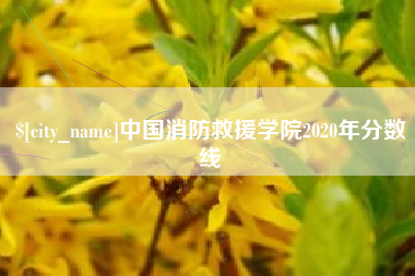 巴音郭楞中国消防救援学院2020年分数线