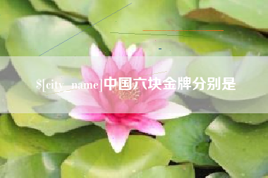 巴音郭楞中国六块金牌分别是